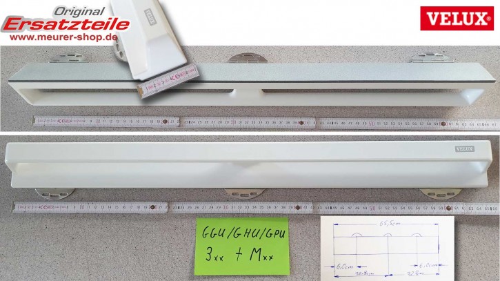 3,89€/m) Ersatz Schaumdichtung, passend für VELUX PVC Dachfenster,  Griffleiste